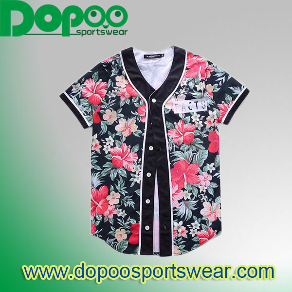 Custom Made Cheap Sublimated Softball Jerseys Men Custom Full